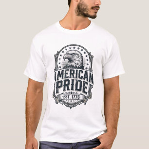 Amerikaanse trots adelaar vintage patriottisch shi t-shirt