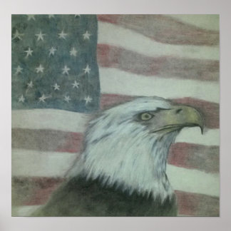 Amerikaanse trots Eagle Poster