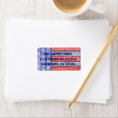 Amerikaanse trots etiket (Insitu)