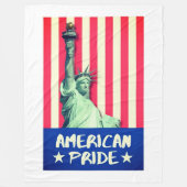 Amerikaanse trots fleece deken (Voorkant)