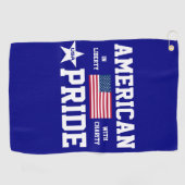 Amerikaanse trots golfhanddoek (Horizontaal)