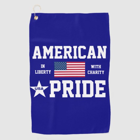 Amerikaanse trots golfhanddoek (Voorkant)