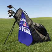 Amerikaanse trots golfhanddoek (Groen)