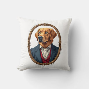 Amerikaanse trots Gouden Retriever Vintage T-shirt Kussen