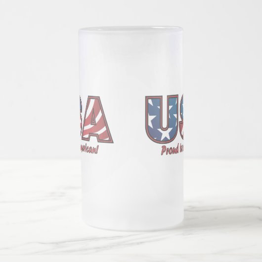 Amerikaanse trots matglas bierpul (Center)