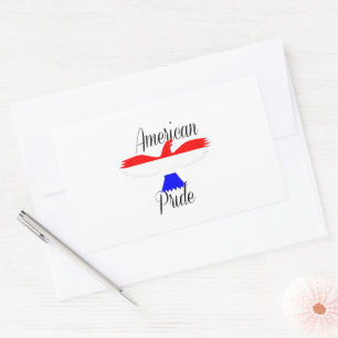 Amerikaanse trots rechthoekige sticker