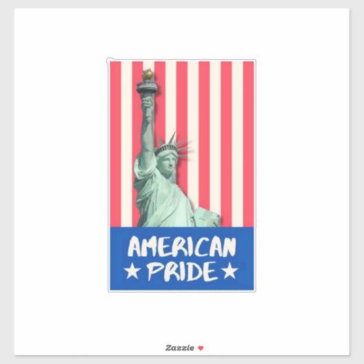 Amerikaanse trots sticker (Vel)