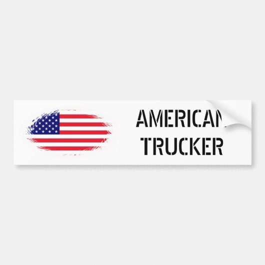 AMERIKAANSE TRUCKER BUMPERSTICKER (Voorkant)