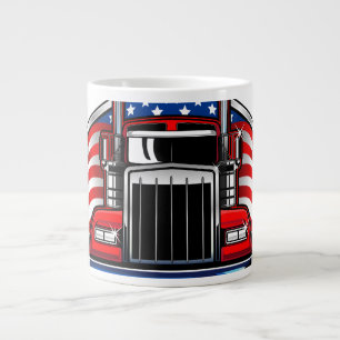 Amerikaanse Trucking Trucker Hoed Klassieke Vrach Extra Grote Beker