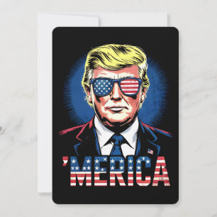 Amerikaanse Trump 4 juli retro Kaart