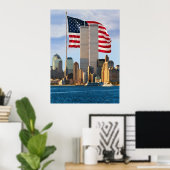 Amerikaanse Twin Towers Poster (Thuiskantoor)