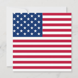 Amerikaanse USA Vlag Trots Ontwerp Feestdagenkaart