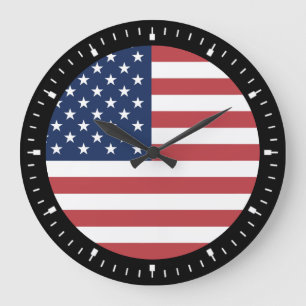 Amerikaanse USA Vlag Trots Ontwerp Grote Klok