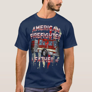 Amerikaanse Vader voor Vuurwapenschild T-shirt