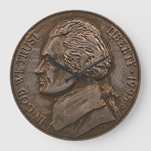 Amerikaanse valuta met Aged Nickel Grote Klok (Voorkant)