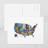 Amerikaanse Verenigde Staten Kaart Flag Licentie B (Voorkant / Achterkant)