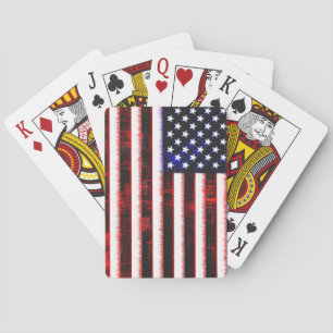 Amerikaanse Verenigde Staten - Vlag van de VS, ing Pokerkaarten