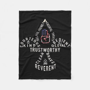 Amerikaanse Verkenning Amerikaanse Vlag Verkenning Fleece Deken