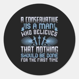 Amerikaanse verkiezingen - een conservatief is een ronde sticker