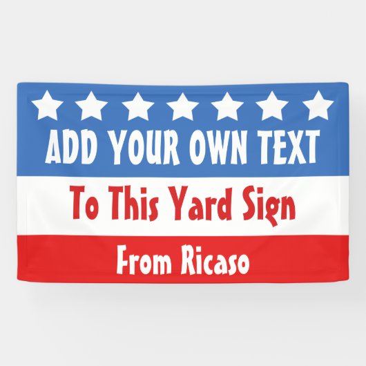 Amerikaanse verkiezingen  spandoek (Horizontaal)