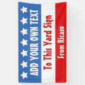 Amerikaanse verkiezingen  spandoek (Verticaal)