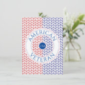 AMERIKAANSE VETERAAN 4.5x6.25 "Dank u" Platte Kaar Kaart (Staand voorkant)