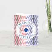 AMERIKAANSE VETERAAN "Dank u" Notecard Bedankkaart (Achterkant)