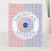 AMERIKAANSE VETERAAN Groot "Dank u" Kaart (Achterkant)