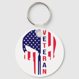 Amerikaanse veteraan punisher sleutelhanger