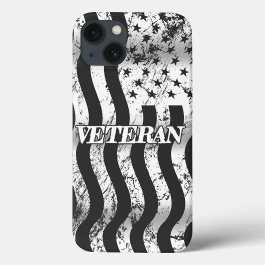 Amerikaanse veteraan - witte verticaal Case-Mate iPhone case (Achterkant)