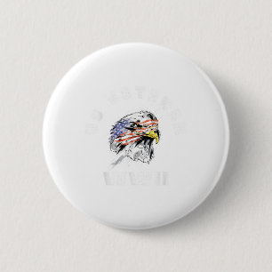 Amerikaanse veteraan WWII - militaire oorlogscampa Ronde Button 5,7 Cm
