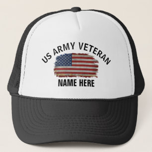 AMERIKAANSE VETERAN AMERIKAANSE VLAG GEPERSONALISE TRUCKER PET
