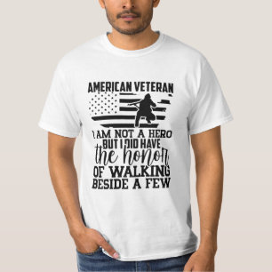 AMERIKAANSE VETERAN IK BEN GEEN HERO, MAAR IK HEB. T-SHIRT