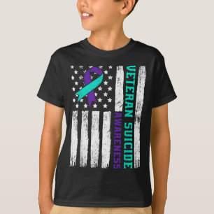 Amerikaanse veteranen bewustzijn maand amerikaanse t-shirt
