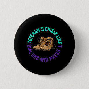 Amerikaanse Veteranen Bewustzijnsmaand Geschenk 98 Ronde Button 5,7 Cm