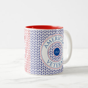 AMERIKAANSE VETERANEN Red Two-Tone Mok