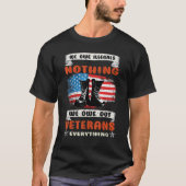 Amerikaanse Veteranendag bedankt veteranen Vint T-shirt (Voorkant)