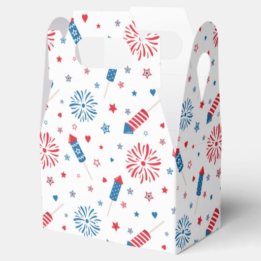 Amerikaanse viering, Patriotic Gable Box American Bedankdoosjes (Geopend)