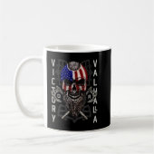 Amerikaanse Viking Victory Valhalla Ax & Skull Fla Koffiemok (Links)