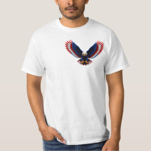Amerikaanse Visie Spiraal – Patriottische Adelaar  T-shirt