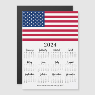 Amerikaanse vlag 12 maanden 2022 kalender 