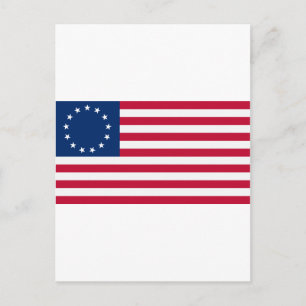 Amerikaanse vlag 13 sterren Betsy Ross Briefkaart