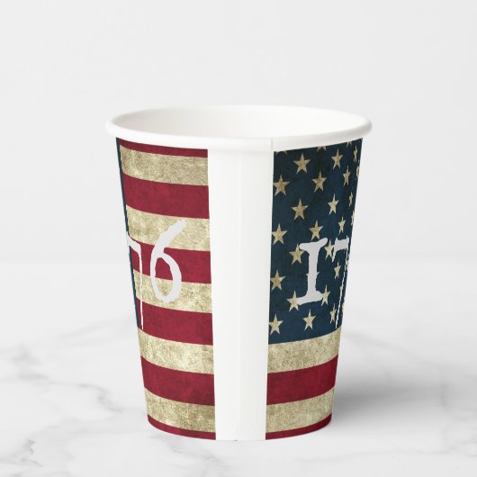 Amerikaanse vlag 1776 juli Vierde Onafhankelijkhei Papieren Bekers (Rechts)