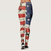 Amerikaanse vlag 1776, onderdrukt leggings (Achterkant)