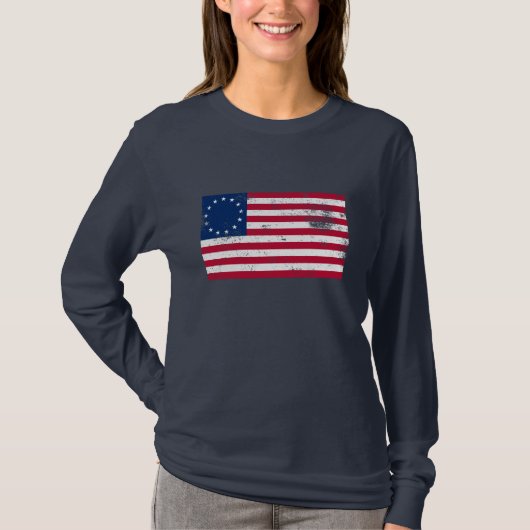 Amerikaanse vlag 1776 t-shirt (Voorkant)