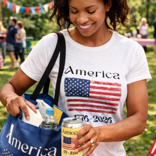 Amerikaanse Vlag 1776 tot 2026 USA 250ste Verjaard T-shirt