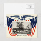 Amerikaanse vlag 1914  briefkaart (Voorkant / Achterkant)