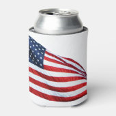 Amerikaanse vlag 2412 blikjeskoeler (Blikje Voorkant)