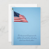 Amerikaanse vlag 2412 briefkaart (Voorkant / Achterkant)