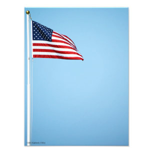 Amerikaanse vlag 2412 foto afdruk